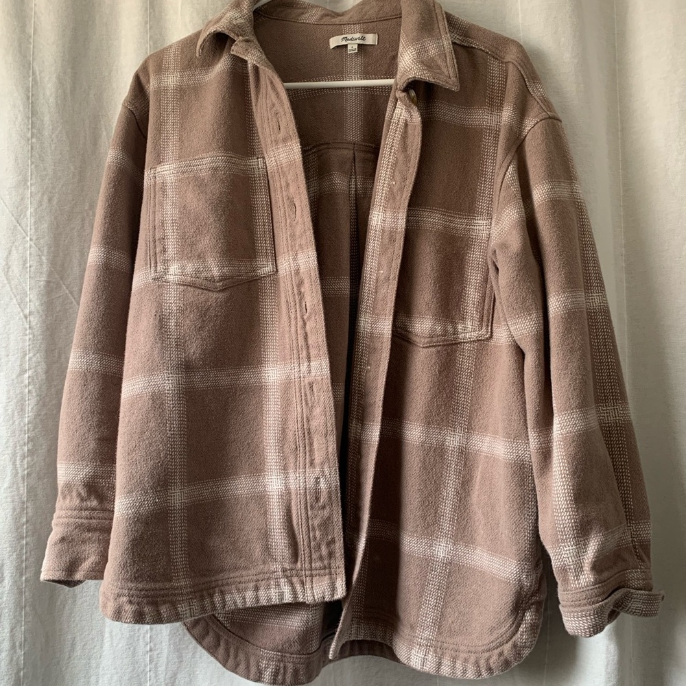 Madewell Plaid Tan Women’s Shaket
